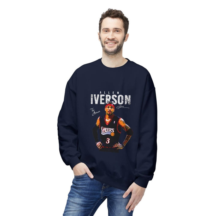 Allen Iverson Crewneck Sweatshirt, Sports Fan Apparel, Vintage NBA Basketball Sweatshirt - Red - S - Allen Iverson Crewneck Sweatshirt, Sports Fan Apparel, Vintage NBA Basketball Sweatshirt - Tatoo Tee