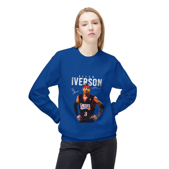 Allen Iverson Crewneck Sweatshirt, Sports Fan Apparel, Vintage NBA Basketball Sweatshirt - Royal - S - Allen Iverson Crewneck Sweatshirt, Sports Fan Apparel, Vintage NBA Basketball Sweatshirt - Tatoo Tee