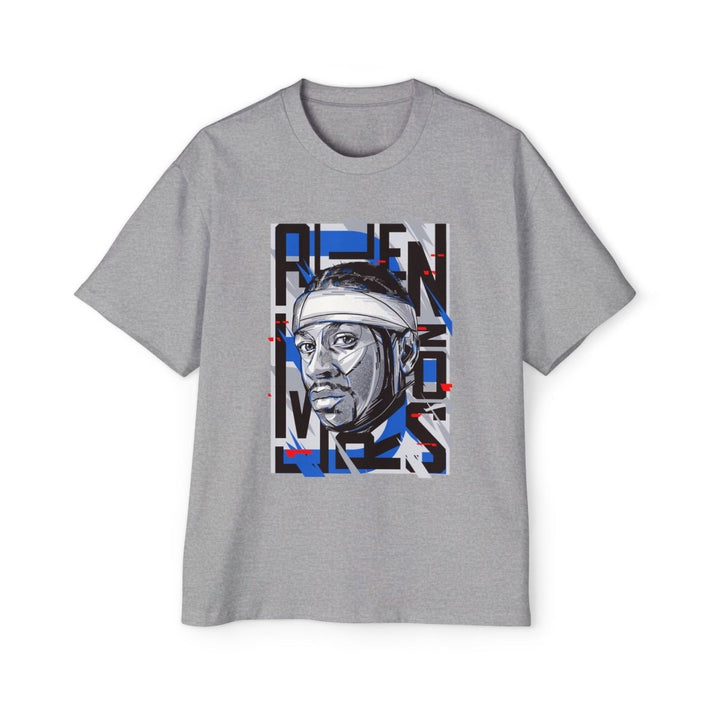 Allen Iverson Heavy Oversized Tee - S - Athletic Heather - Allen Iverson Heavy Oversized Tee - Tatoo Tee