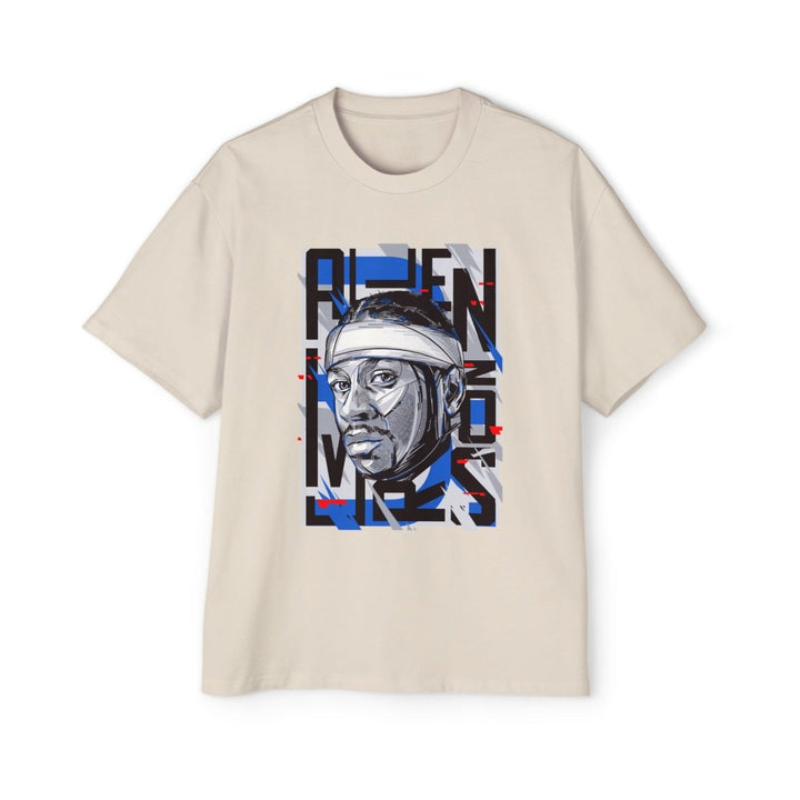 Allen Iverson Heavy Oversized Tee - S - Ecru - Allen Iverson Heavy Oversized Tee - Tatoo Tee