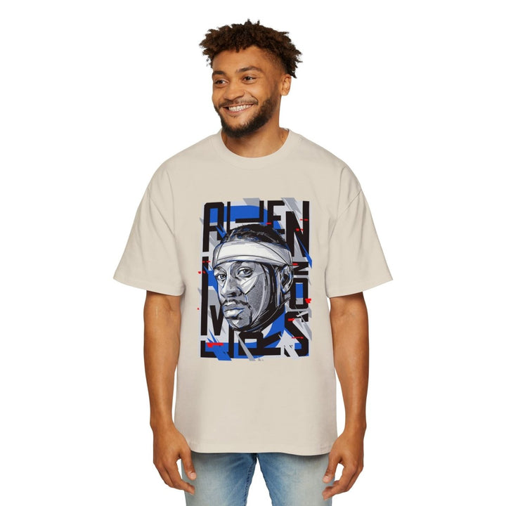 Allen Iverson Heavy Oversized Tee - S - Midnight Blue - Allen Iverson Heavy Oversized Tee - Tatoo Tee