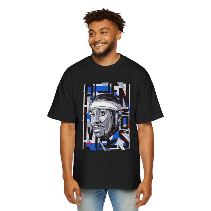 Allen Iverson Heavy Oversized Tee - S - Midnight Blue - Allen Iverson Heavy Oversized Tee - Tatoo Tee