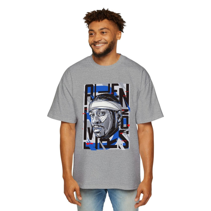 Allen Iverson Heavy Oversized Tee - S - Midnight Blue - Allen Iverson Heavy Oversized Tee - Tatoo Tee