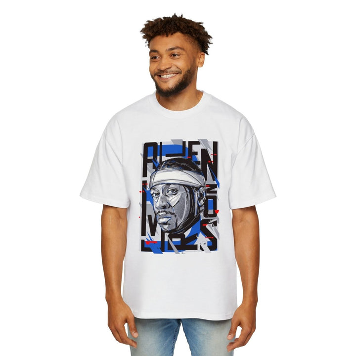 Allen Iverson Heavy Oversized Tee - S - White - Allen Iverson Heavy Oversized Tee - Tatoo Tee