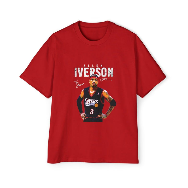 Allen Iverson Men's Heavy Oversized Tee - Retro Basketball Shirt, Streetwear Fashion - S - Navy - Allen Iverson Men's Heavy Oversized Tee - Retro Basketball Shirt, Streetwear Fashion - Tatoo Tee