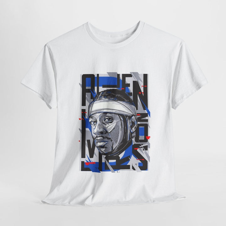 Allen Iverson Unisex Heavy Cotton Tee - Navy - S - Allen Iverson Unisex Heavy Cotton Tee - Tatoo Tee