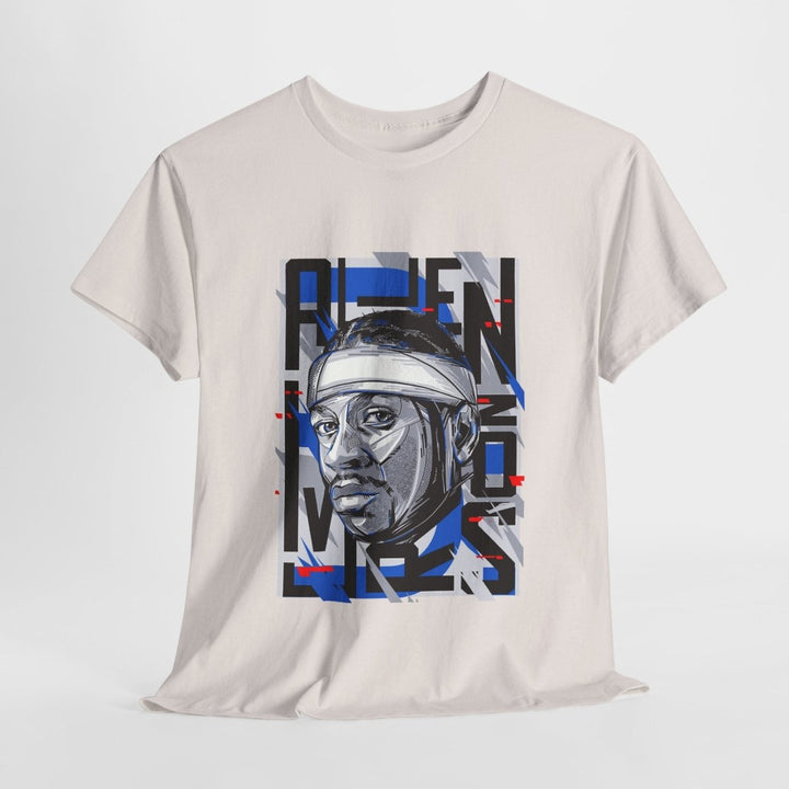 Allen Iverson Unisex Heavy Cotton Tee - Navy - S - Allen Iverson Unisex Heavy Cotton Tee - Tatoo Tee