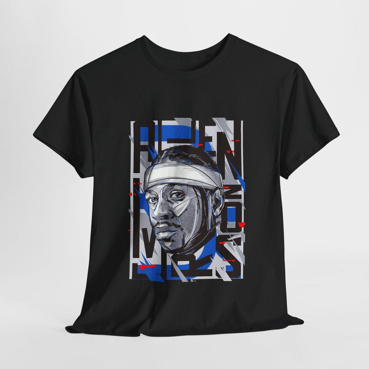 Allen Iverson Unisex Heavy Cotton Tee - Navy - S - Allen Iverson Unisex Heavy Cotton Tee - Tatoo Tee