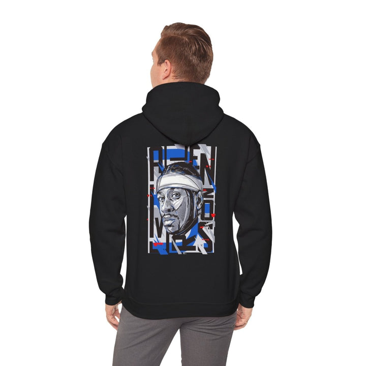 Allen Iverson Unisex Hooded Sweatshirt - Black - S - Allen Iverson Unisex Hooded Sweatshirt - Tatoo Tee