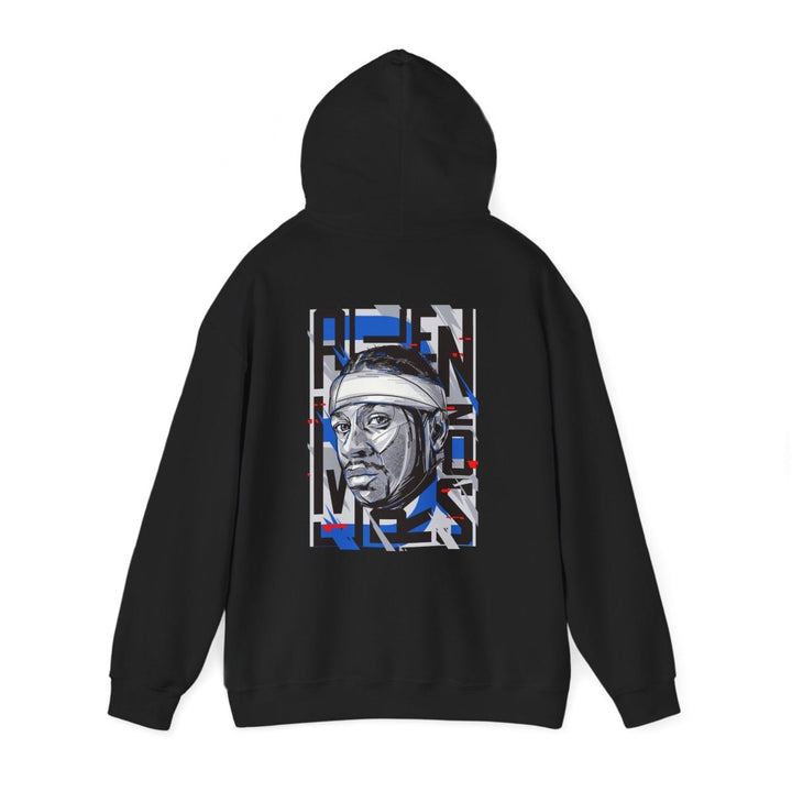 Allen Iverson Unisex Hooded Sweatshirt - Navy - S - Allen Iverson Unisex Hooded Sweatshirt - Tatoo Tee