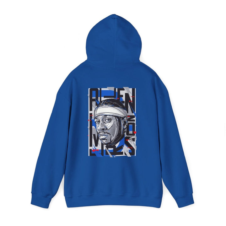 Allen Iverson Unisex Hooded Sweatshirt - Navy - S - Allen Iverson Unisex Hooded Sweatshirt - Tatoo Tee
