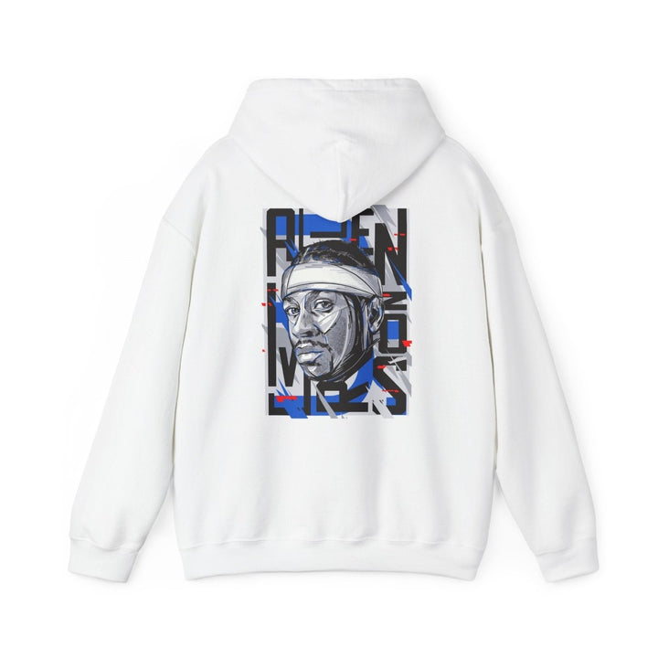 Allen Iverson Unisex Hooded Sweatshirt - Navy - S - Allen Iverson Unisex Hooded Sweatshirt - Tatoo Tee