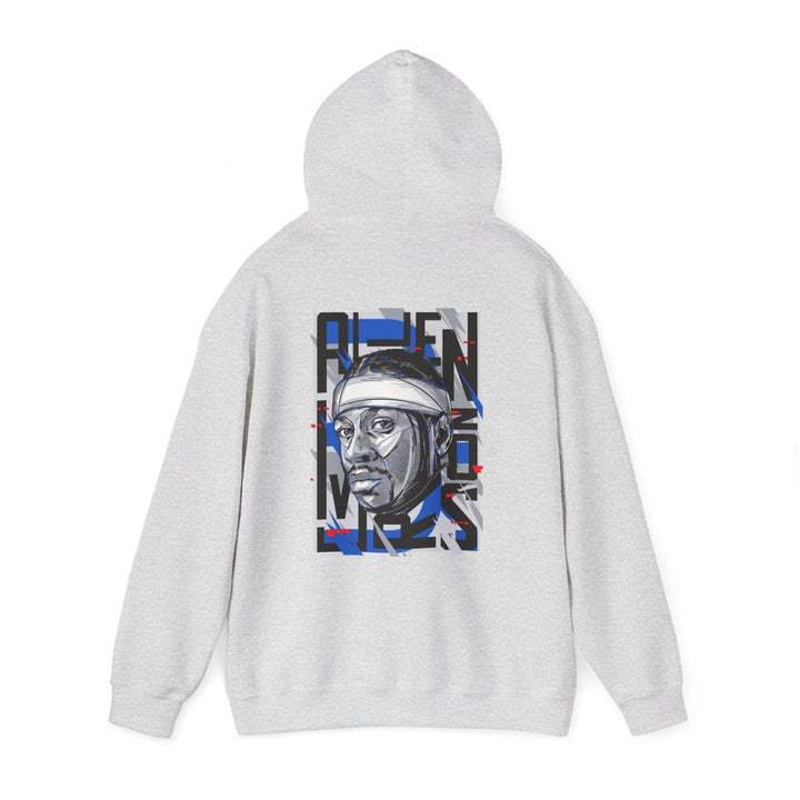 Allen Iverson Unisex Hooded Sweatshirt - Navy - S - Allen Iverson Unisex Hooded Sweatshirt - Tatoo Tee