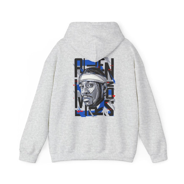 Allen Iverson Unisex Hooded Sweatshirt - Navy - S - Allen Iverson Unisex Hooded Sweatshirt - Tatoo Tee
