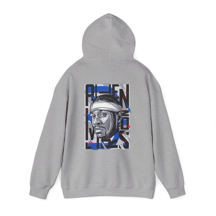 Allen Iverson Unisex Hooded Sweatshirt - Navy - S - Allen Iverson Unisex Hooded Sweatshirt - Tatoo Tee