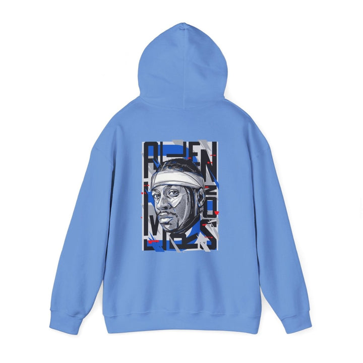 Allen Iverson Unisex Hooded Sweatshirt - Navy - S - Allen Iverson Unisex Hooded Sweatshirt - Tatoo Tee