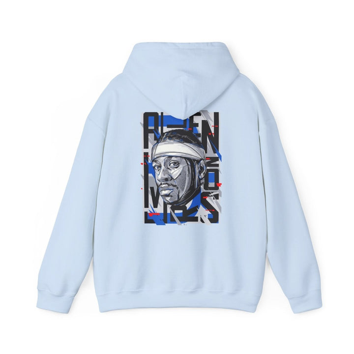 Allen Iverson Unisex Hooded Sweatshirt - Navy - S - Allen Iverson Unisex Hooded Sweatshirt - Tatoo Tee