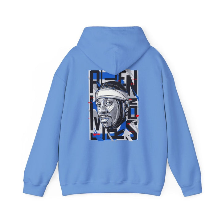 Allen Iverson Unisex Hooded Sweatshirt - Navy - S - Allen Iverson Unisex Hooded Sweatshirt - Tatoo Tee
