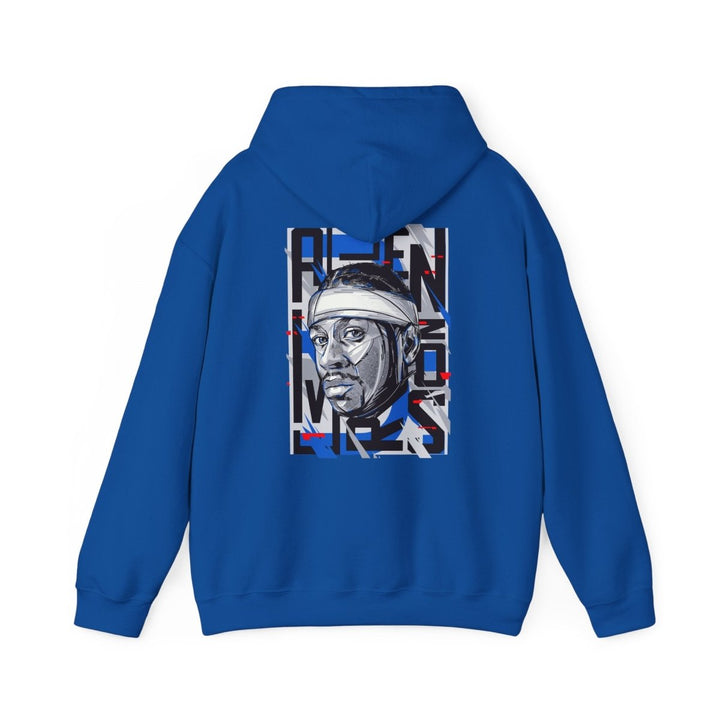 Allen Iverson Unisex Hooded Sweatshirt - Navy - S - Allen Iverson Unisex Hooded Sweatshirt - Tatoo Tee