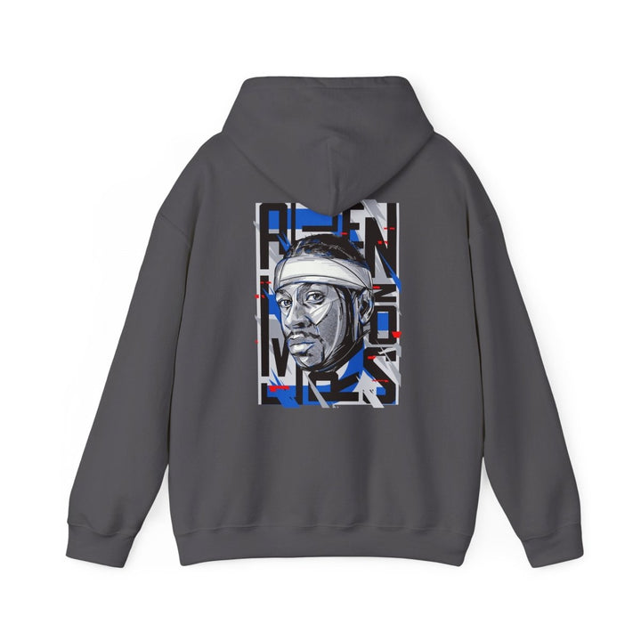 Allen Iverson Unisex Hooded Sweatshirt - Navy - S - Allen Iverson Unisex Hooded Sweatshirt - Tatoo Tee