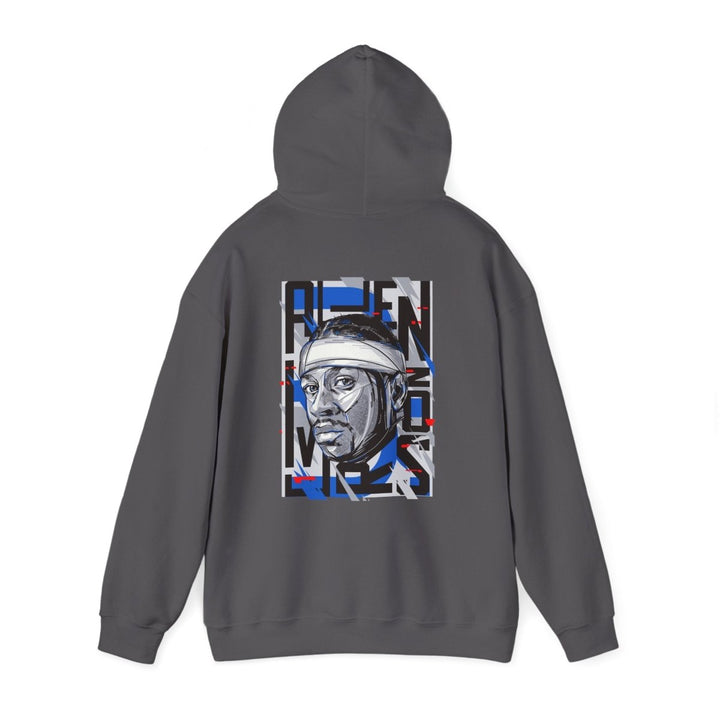 Allen Iverson Unisex Hooded Sweatshirt - Navy - S - Allen Iverson Unisex Hooded Sweatshirt - Tatoo Tee