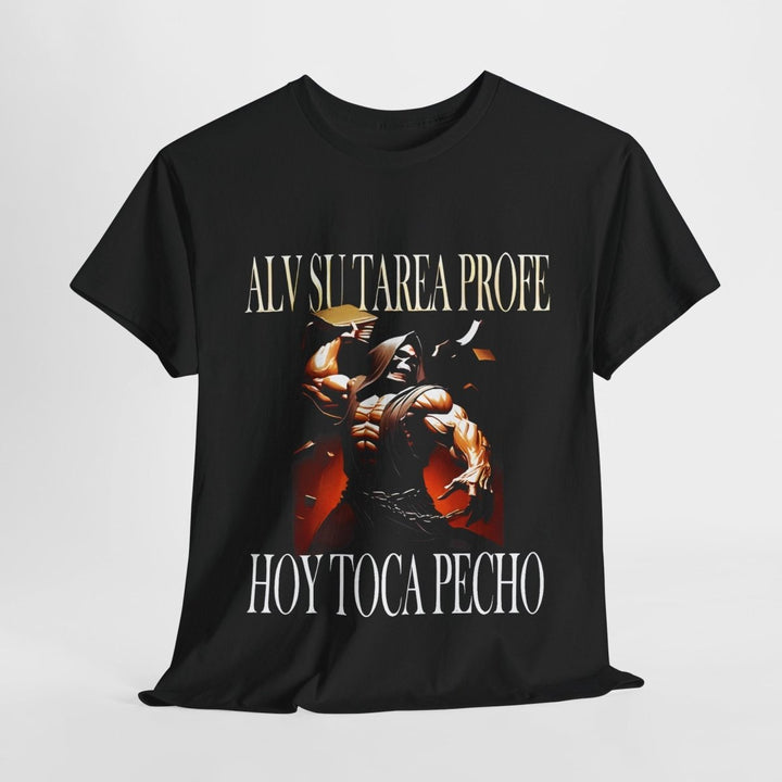 Alv Hoy Toca Pecho GYM Unisex Heavy Cotton Tee - Navy - S - Alv Hoy Toca Pecho GYM Unisex Heavy Cotton Tee - Tatoo Tee