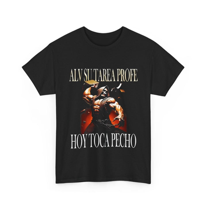 Alv Hoy Toca Pecho GYM Unisex Heavy Cotton Tee - Navy - S - Alv Hoy Toca Pecho GYM Unisex Heavy Cotton Tee - Tatoo Tee