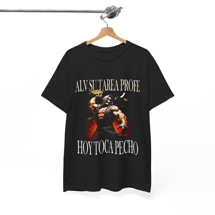 Alv Hoy Toca Pecho GYM Unisex Heavy Cotton Tee - Navy - S - Alv Hoy Toca Pecho GYM Unisex Heavy Cotton Tee - Tatoo Tee