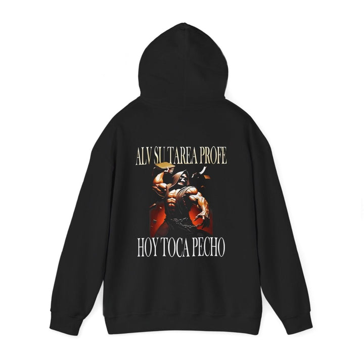 Alv Hoy Toca Pecho GYM Unisex Hoodie - Black - S - Alv Hoy Toca Pecho GYM Unisex Hoodie - Tatoo Tee