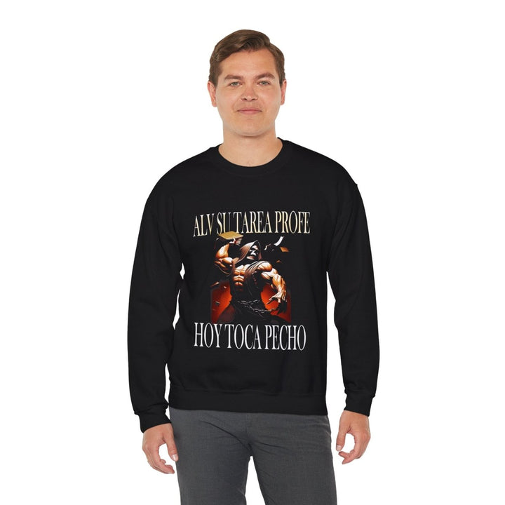 Alv Hoy Toca Pecho GYM Unisex Sweatshirt - S - Black - Alv Hoy Toca Pecho GYM Unisex Sweatshirt - Tatoo Tee