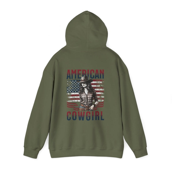 American Cowgirl Hoodie - Unisex Heavy Blend™ Sweatshirt for Country Lovers - Light Pink - S - American Cowgirl Hoodie - Unisex Heavy Blend™ Sweatshirt for Country Lovers - Tatoo Tee