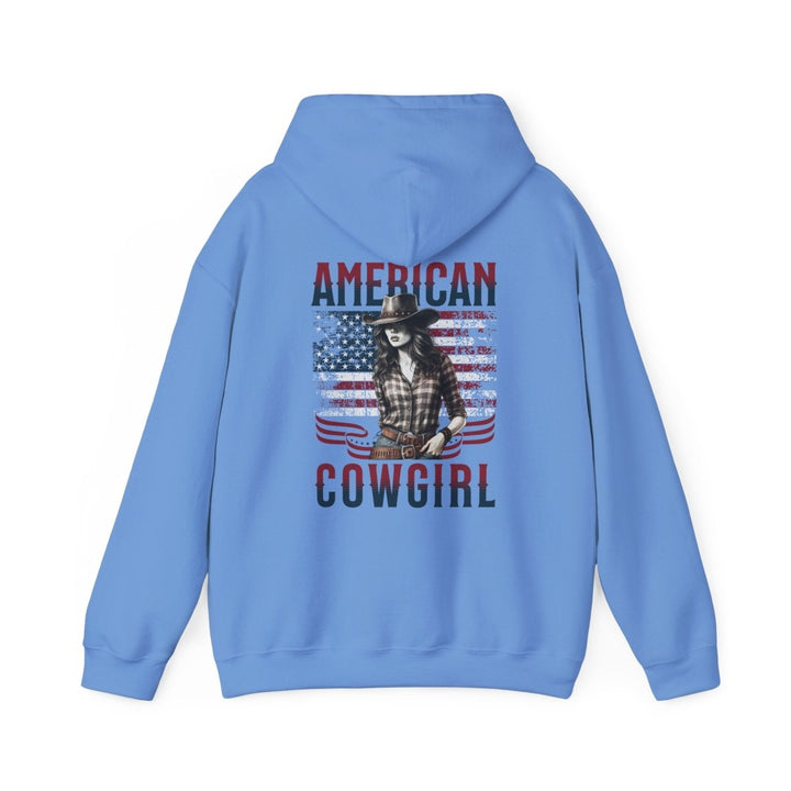 American Cowgirl Hoodie - Unisex Heavy Blend™ Sweatshirt for Country Lovers - Light Pink - S - American Cowgirl Hoodie - Unisex Heavy Blend™ Sweatshirt for Country Lovers - Tatoo Tee