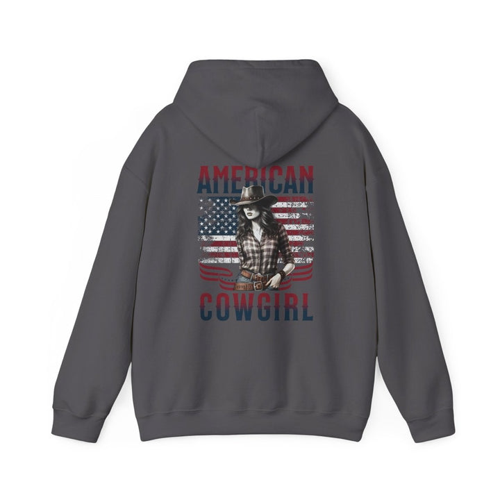 American Cowgirl Hoodie - Unisex Heavy Blend™ Sweatshirt for Country Lovers - Light Pink - S - American Cowgirl Hoodie - Unisex Heavy Blend™ Sweatshirt for Country Lovers - Tatoo Tee