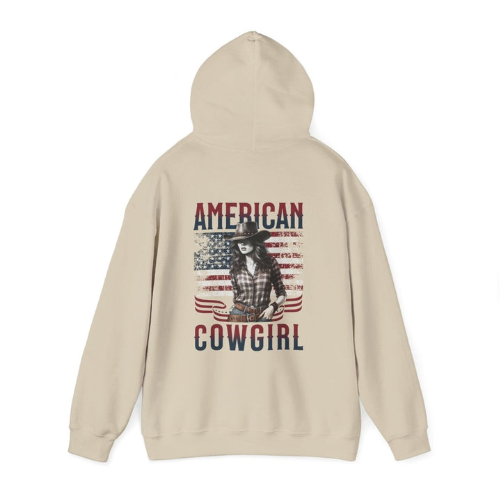 American Cowgirl Hoodie - Unisex Heavy Blend™ Sweatshirt for Country Lovers - Light Pink - S - American Cowgirl Hoodie - Unisex Heavy Blend™ Sweatshirt for Country Lovers - Tatoo Tee
