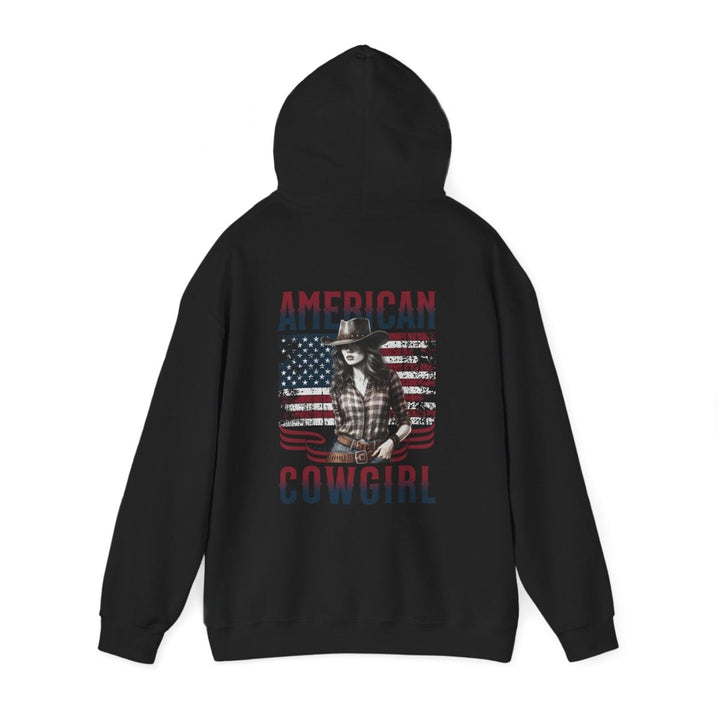 American Cowgirl Hoodie - Unisex Heavy Blend™ Sweatshirt for Country Lovers - Light Pink - S - American Cowgirl Hoodie - Unisex Heavy Blend™ Sweatshirt for Country Lovers - Tatoo Tee