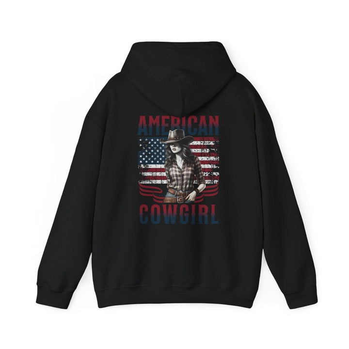 American Cowgirl Hoodie - Unisex Heavy Blend™ Sweatshirt for Country Lovers - Light Pink - S - American Cowgirl Hoodie - Unisex Heavy Blend™ Sweatshirt for Country Lovers - Tatoo Tee