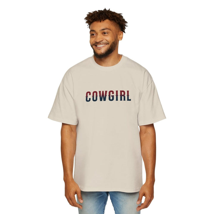American Cowgirl Oversized Tee - Patriotic Graphic Shirt for Western Fashion Lovers - S - Navy - American Cowgirl Oversized Tee - Patriotic Graphic Shirt for Western Fashion Lovers - Tatoo Tee