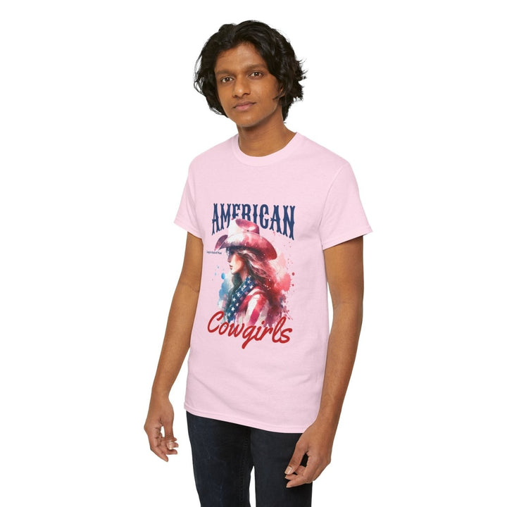 American Cowgirls Graphic Unisex Heavy Cotton Tee - Azalea - S - American Cowgirls Graphic Unisex Heavy Cotton Tee - Tatoo Tee