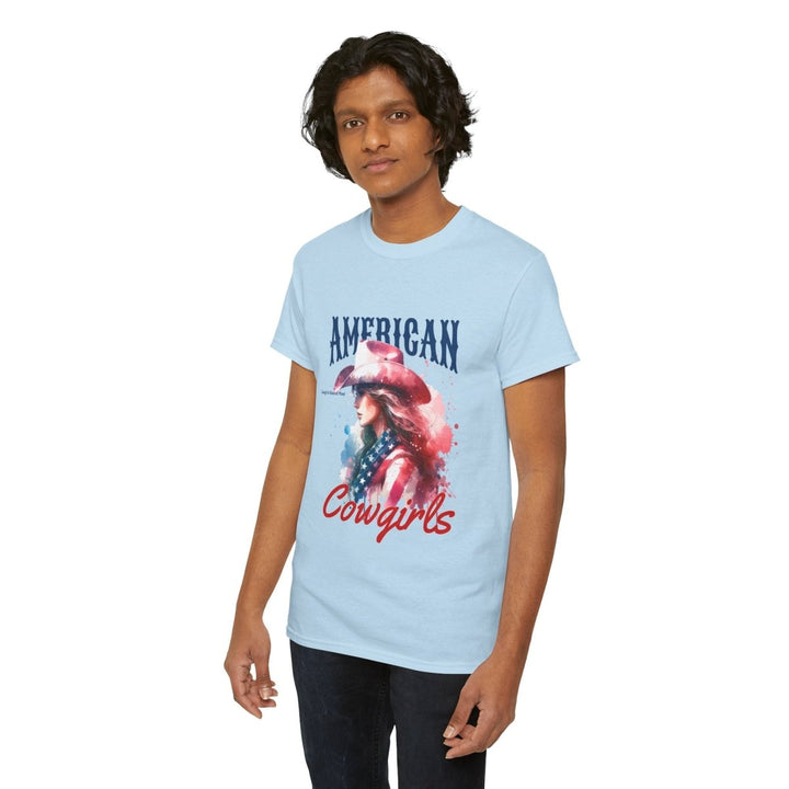 American Cowgirls Graphic Unisex Heavy Cotton Tee - Azalea - S - American Cowgirls Graphic Unisex Heavy Cotton Tee - Tatoo Tee
