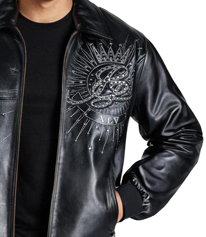 American Legend Black Leather Jacket - XXS - American Legend Black Leather Jacket - Tatoo Tee