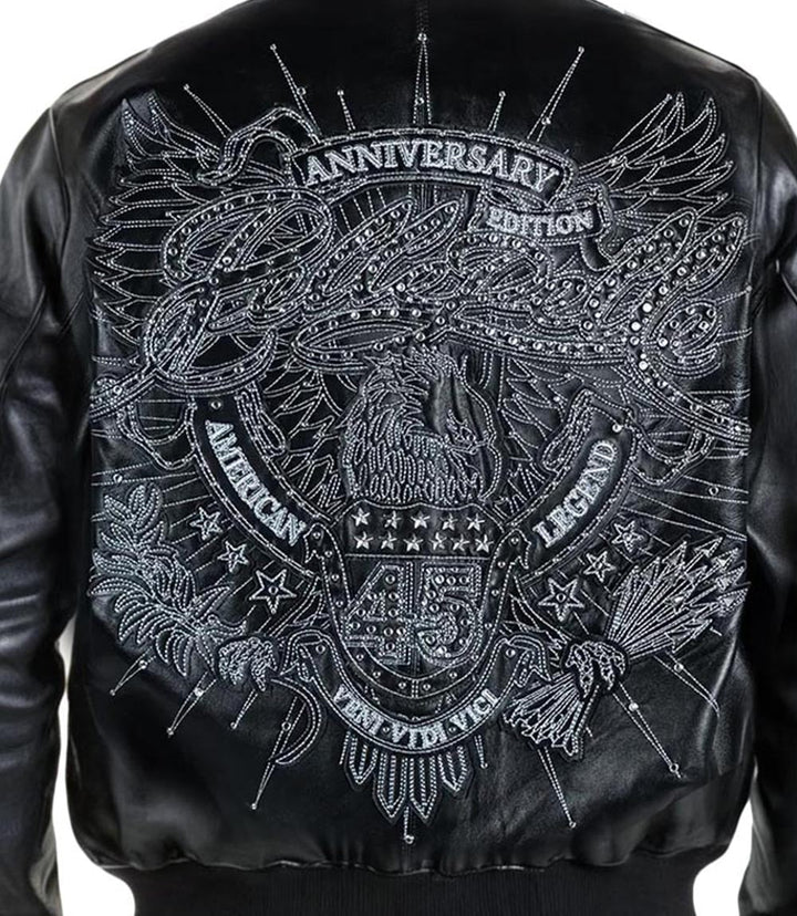 American Legend Black Leather Jacket - XXS - American Legend Black Leather Jacket - Tatoo Tee