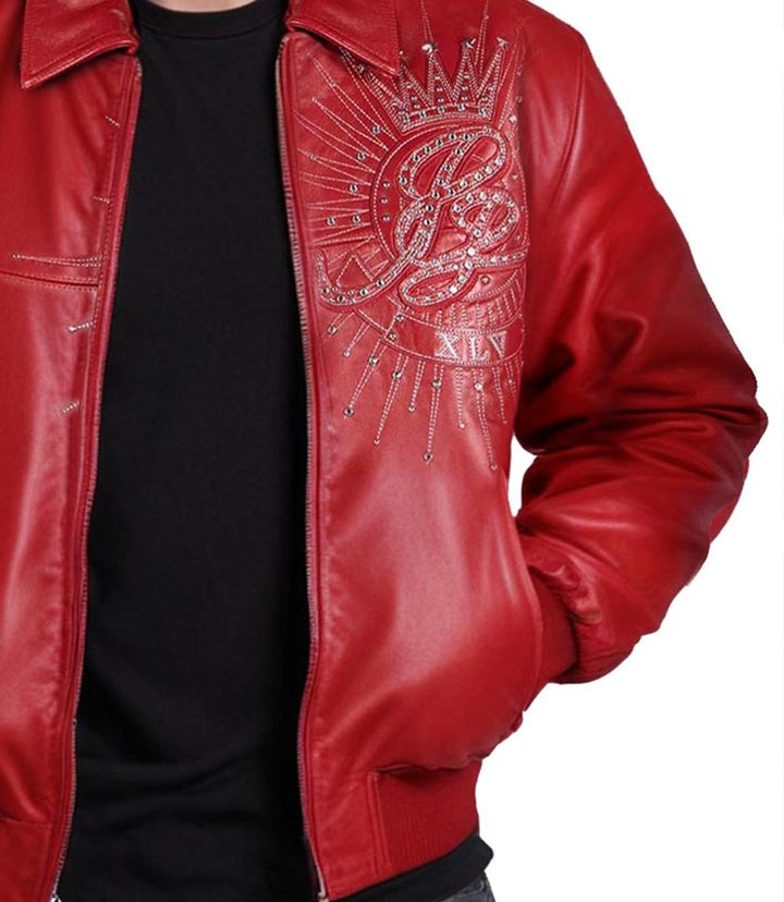 American Legend Red Leather Jacket - XXS - American Legend Red Leather Jacket - Tatoo Tee