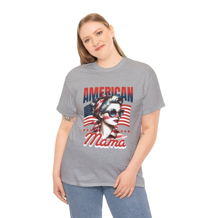 American Mama Graphic Tee - Unisex Heavy Cotton T-Shirt - Azalea - S - American Mama Graphic Tee - Unisex Heavy Cotton T-Shirt - Tatoo Tee