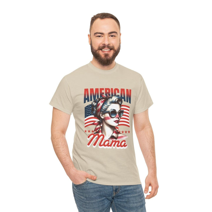 American Mama Graphic Tee - Unisex Heavy Cotton T-Shirt - Azalea - S - American Mama Graphic Tee - Unisex Heavy Cotton T-Shirt - Tatoo Tee