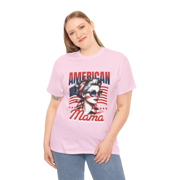 American Mama Graphic Tee - Unisex Heavy Cotton T-Shirt - Azalea - S - American Mama Graphic Tee - Unisex Heavy Cotton T-Shirt - Tatoo Tee
