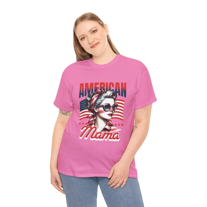 American Mama Graphic Tee - Unisex Heavy Cotton T-Shirt - Azalea - S - American Mama Graphic Tee - Unisex Heavy Cotton T-Shirt - Tatoo Tee