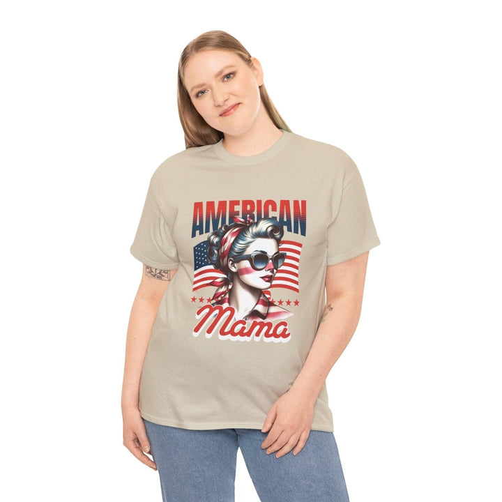 American Mama Graphic Tee - Unisex Heavy Cotton T-Shirt - Azalea - S - American Mama Graphic Tee - Unisex Heavy Cotton T-Shirt - Tatoo Tee