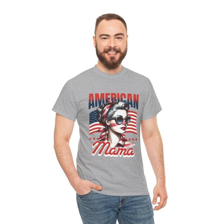 American Mama Graphic Tee - Unisex Heavy Cotton T-Shirt - Azalea - S - American Mama Graphic Tee - Unisex Heavy Cotton T-Shirt - Tatoo Tee