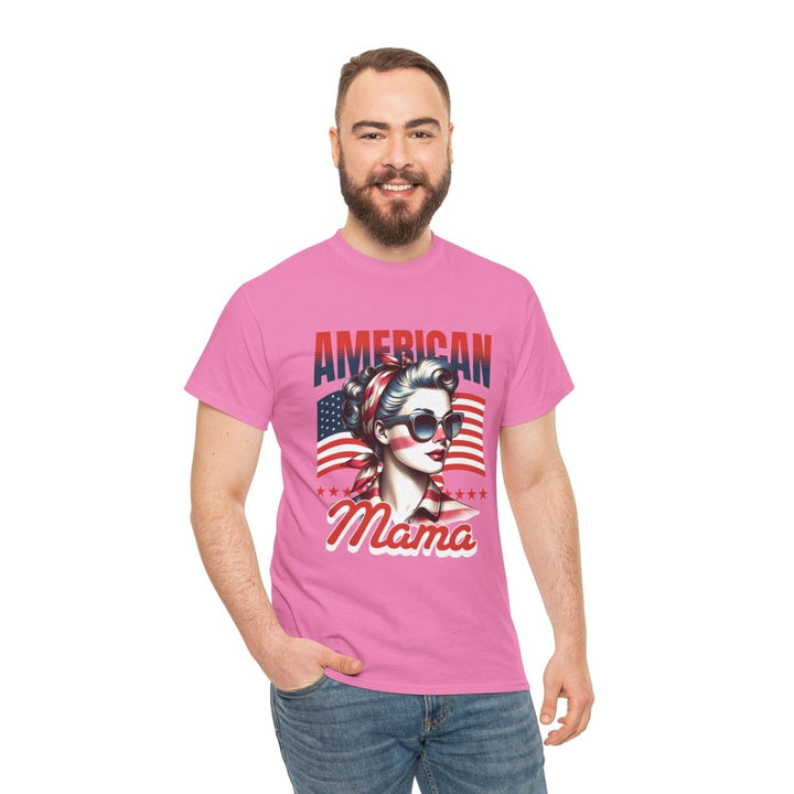 American Mama Graphic Tee - Unisex Heavy Cotton T-Shirt - Azalea - S - American Mama Graphic Tee - Unisex Heavy Cotton T-Shirt - Tatoo Tee