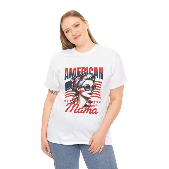 American Mama Graphic Tee - Unisex Heavy Cotton T-Shirt - Azalea - S - American Mama Graphic Tee - Unisex Heavy Cotton T-Shirt - Tatoo Tee